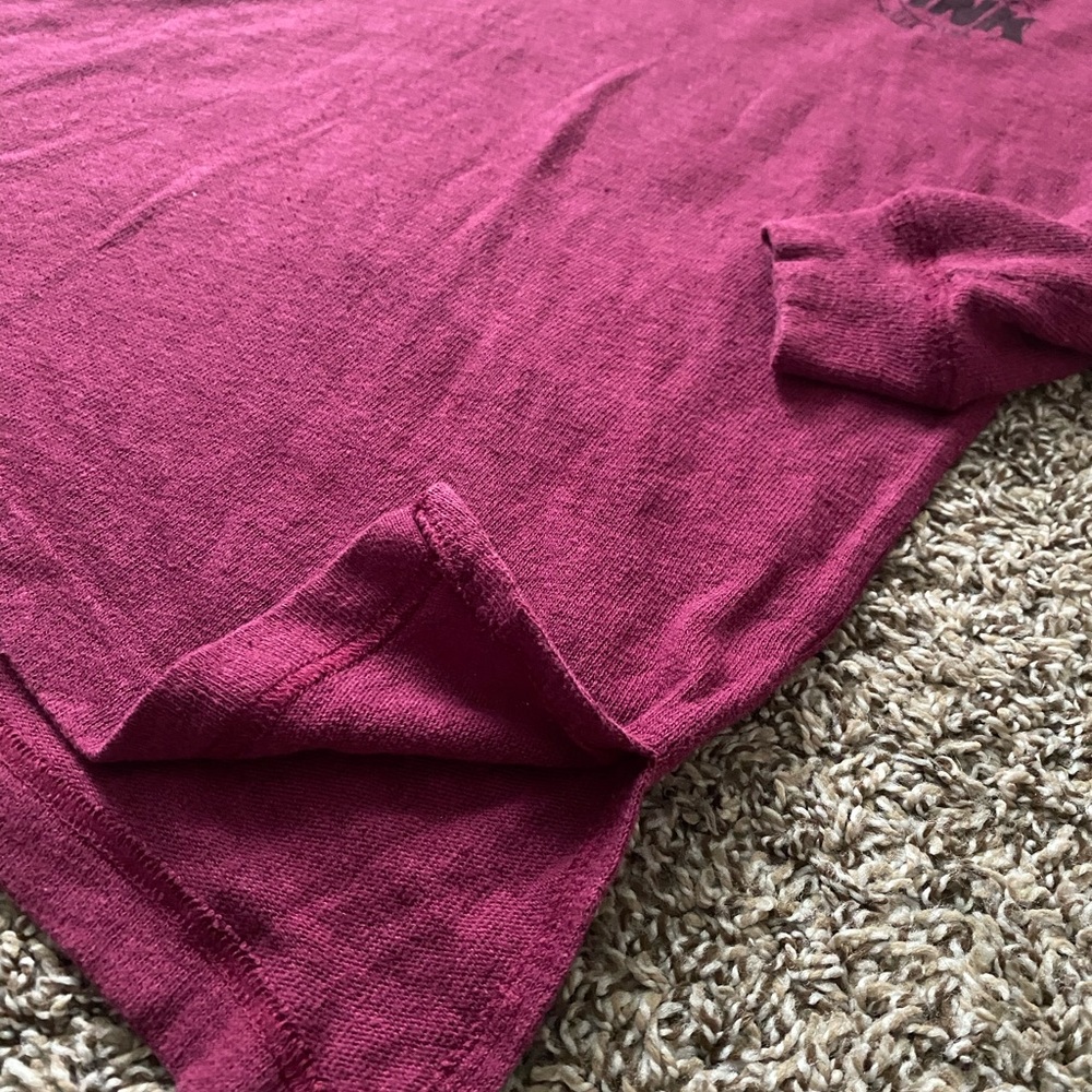 XS VS PINK Burgundy V-Neck Sweater - Picture 4 of 5
